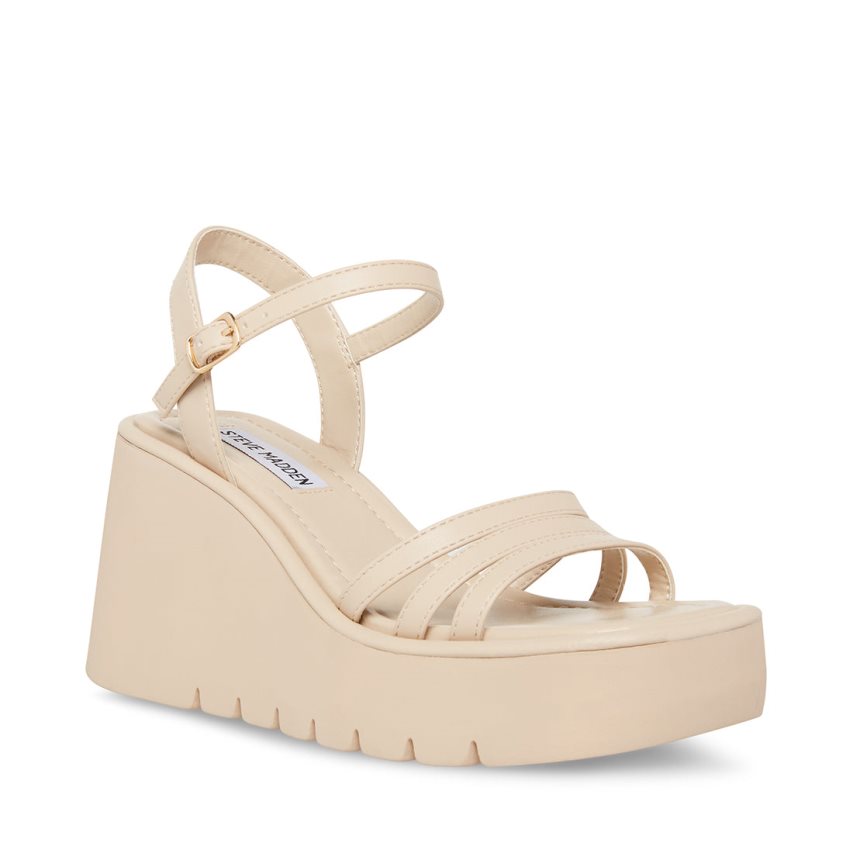 Sandalias de Plataforma Steve Madden Dane Mujer Beige | ES TV8S4E